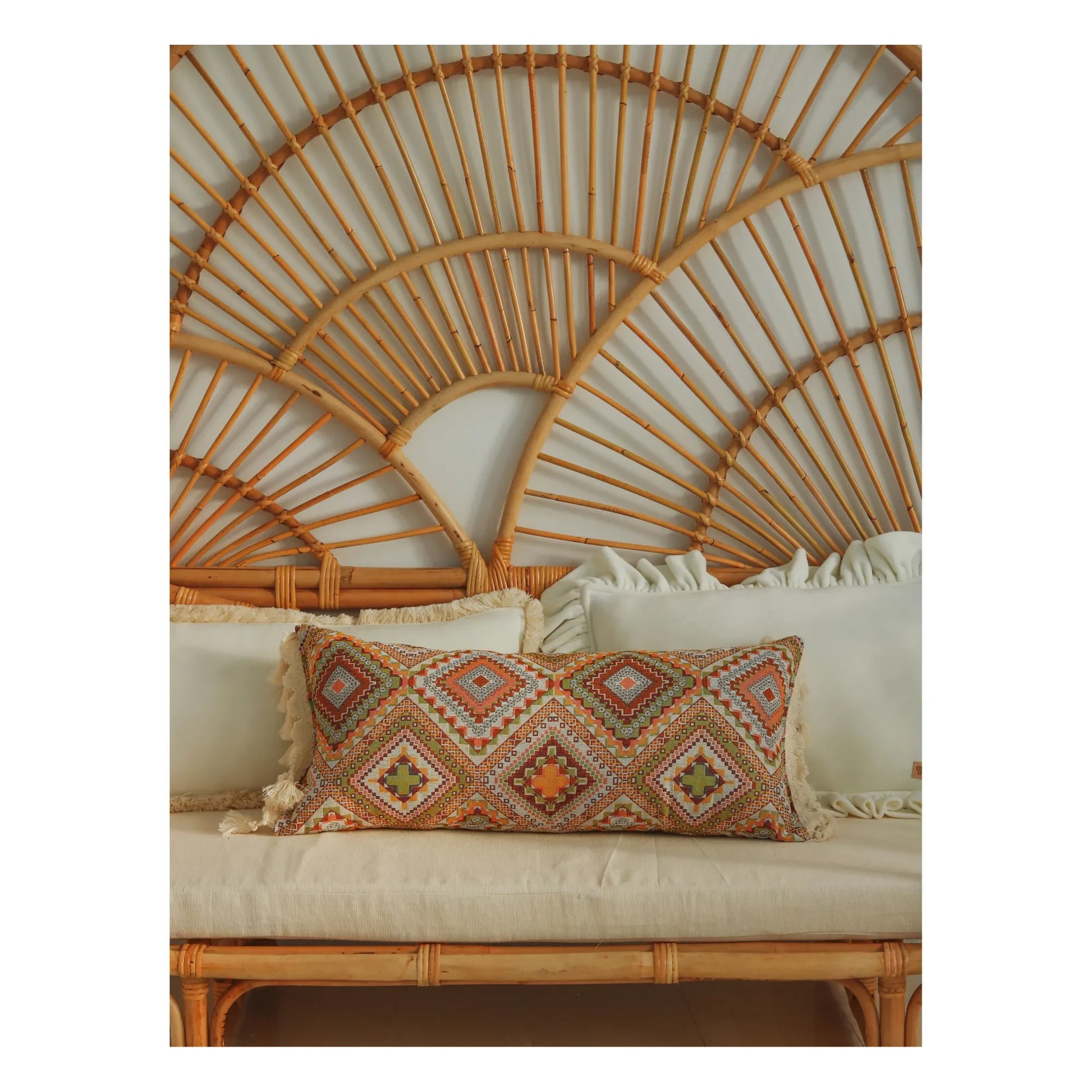 Moi Mili - Boho cushion | Honey