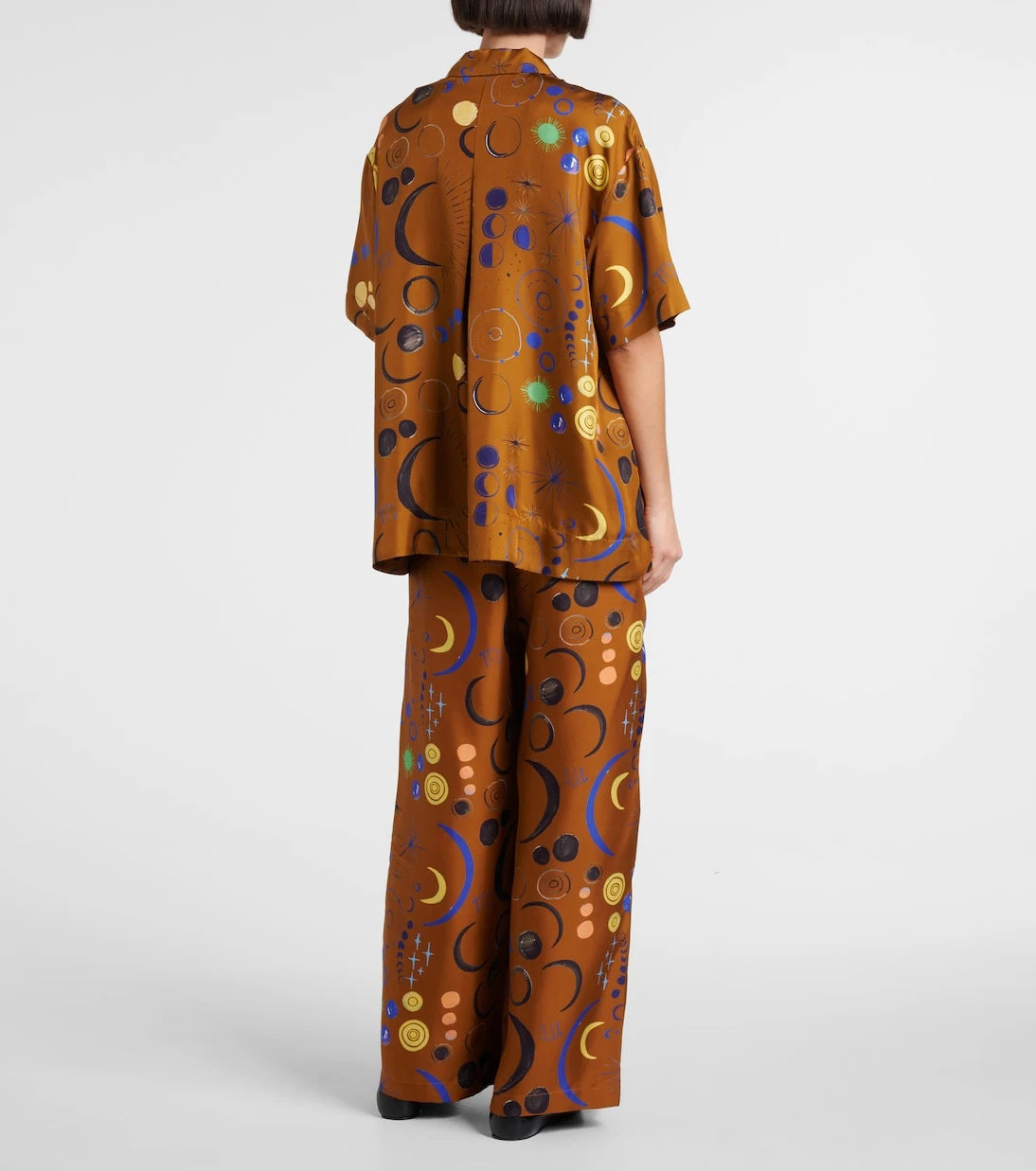 Asceno - Montauk printed silk twill shirt