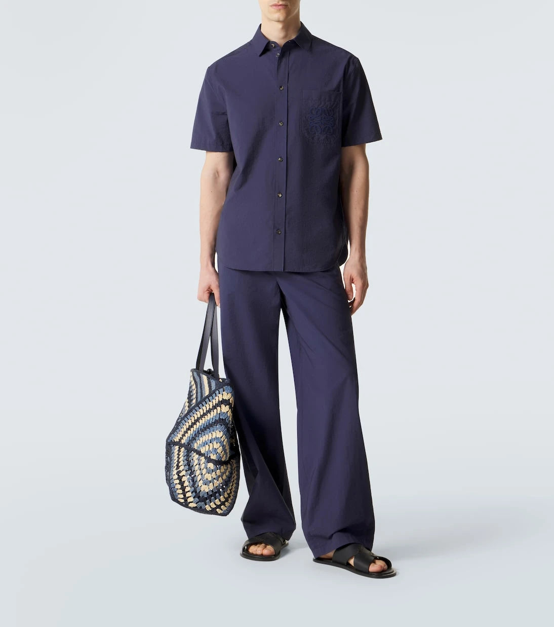 Loewe - Paula's Ibiza cotton-blend wide-leg pants