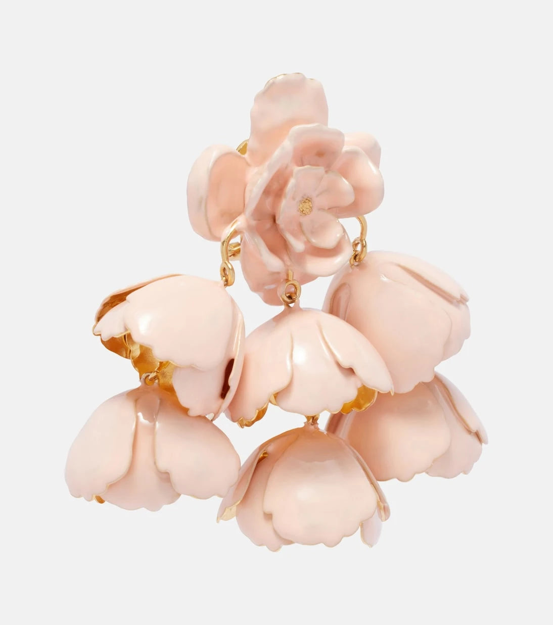 Chloé - Flower Cloud enamel drop earrings