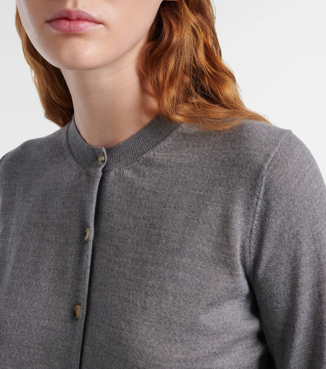 Khaite - Tansy cropped wool and cashmere cardigan