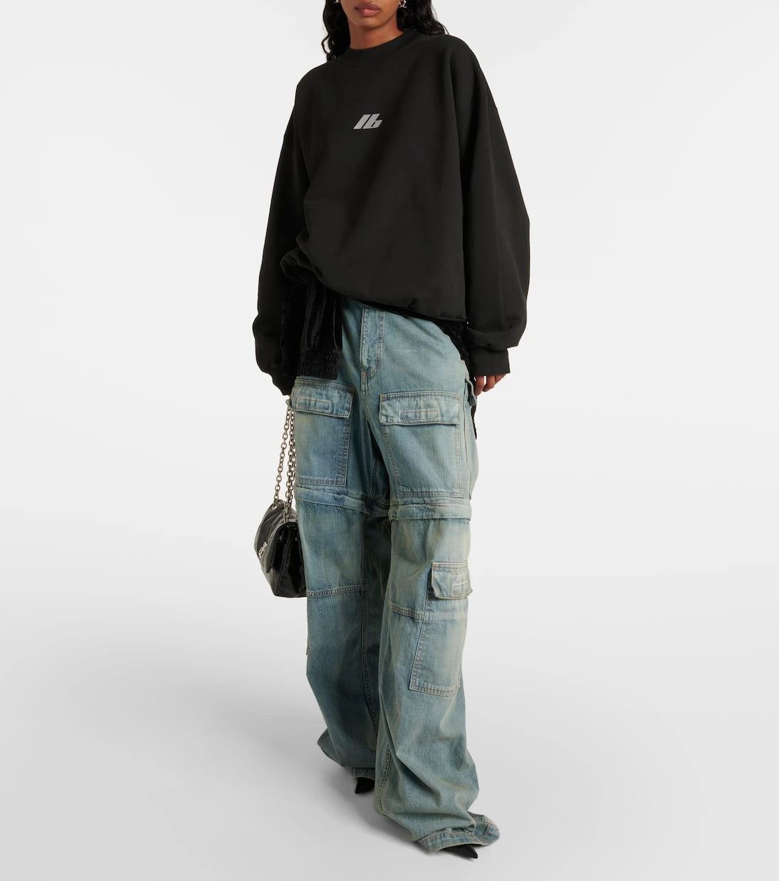 Balenciaga - Crewneck cotton jersey sweatshirt