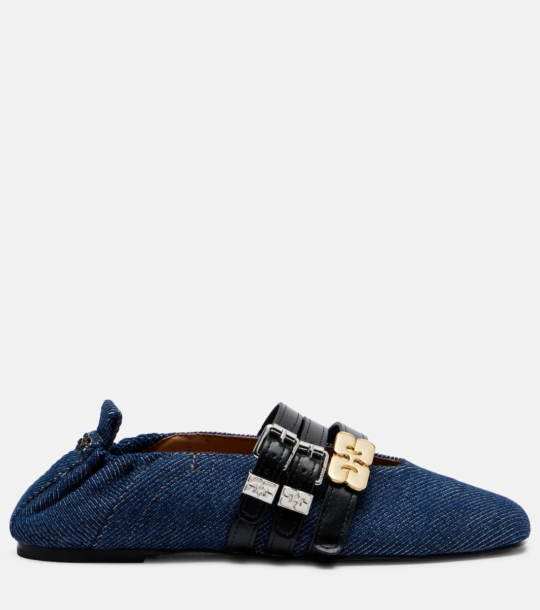 Ganni - Logo ballet flats