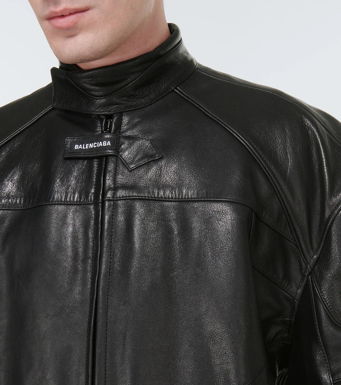 Balenciaga - Leather biker jacket