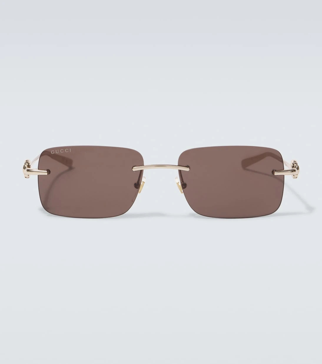 Gucci - Horsebit rectangular sunglasses