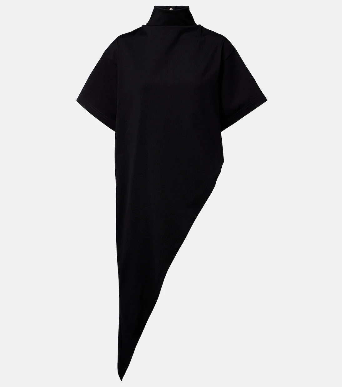 Alaïa - Asymmetric cotton jersey T-shirt