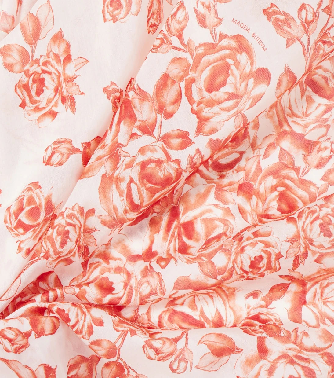 Magda Butrym - Floral printed cotton and silk scarf