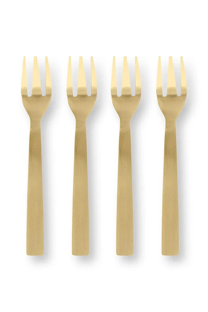 Pip Studio Enamelled Berry Blues Tatlı Çatal Seti (4 Parça)