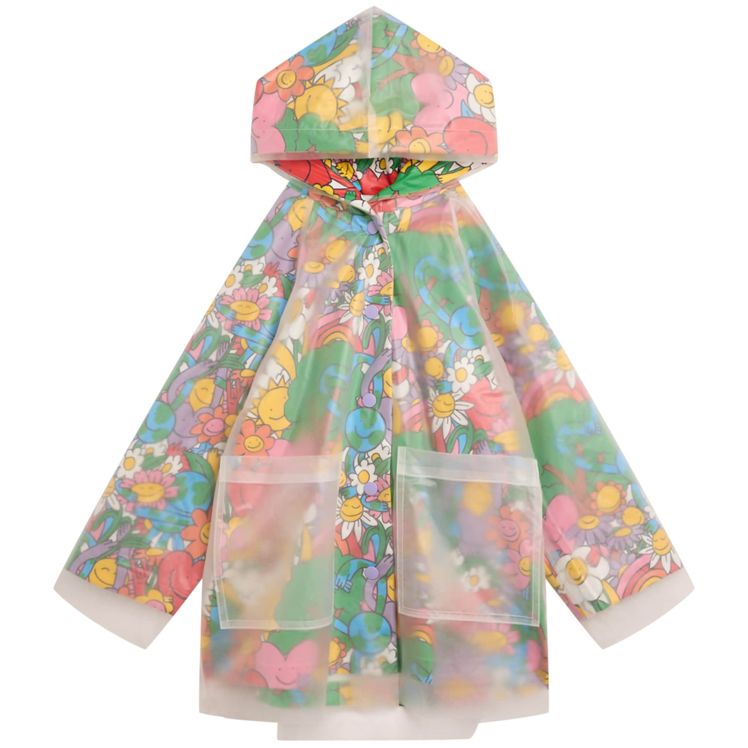 Stella McCartney Kids Earth Friend Print Raincoat (3-14+ Years)