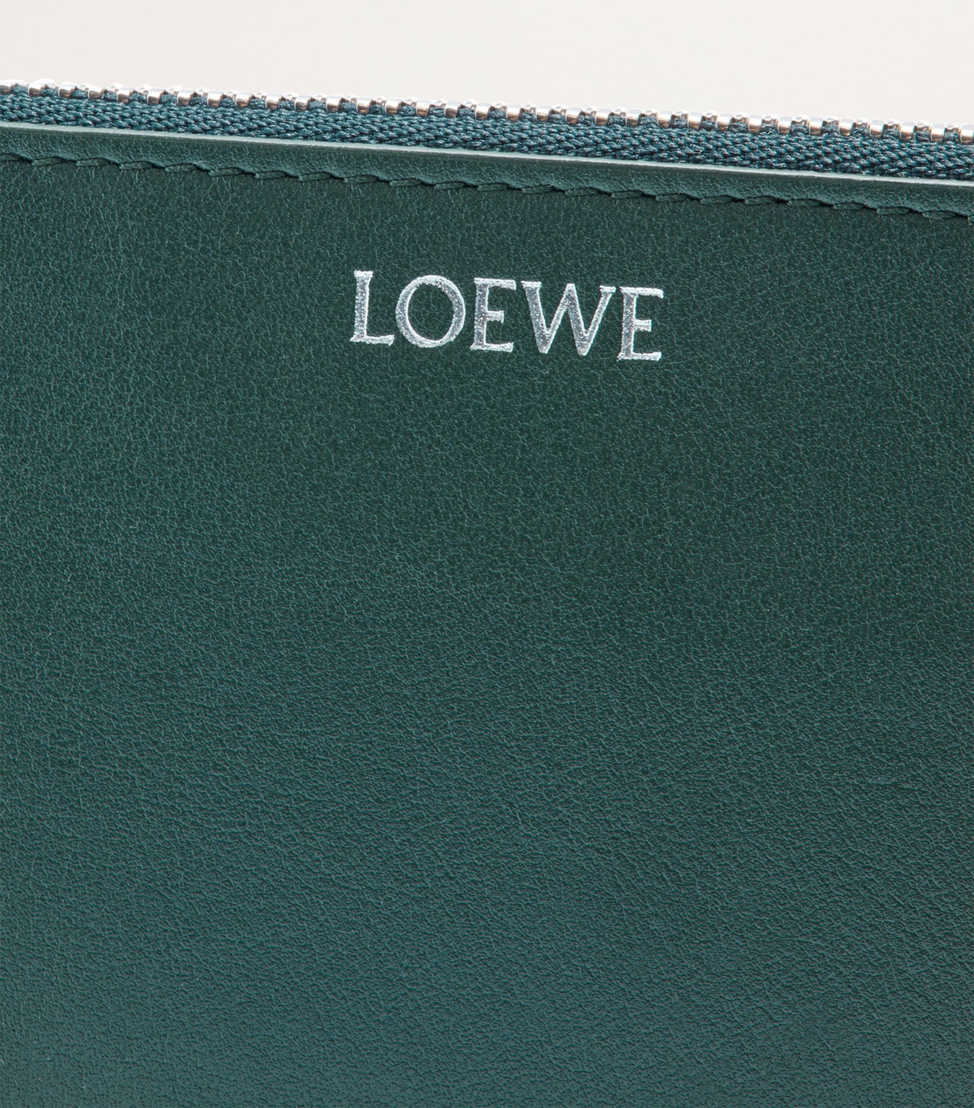 Green Leather Pebble Card Holder
