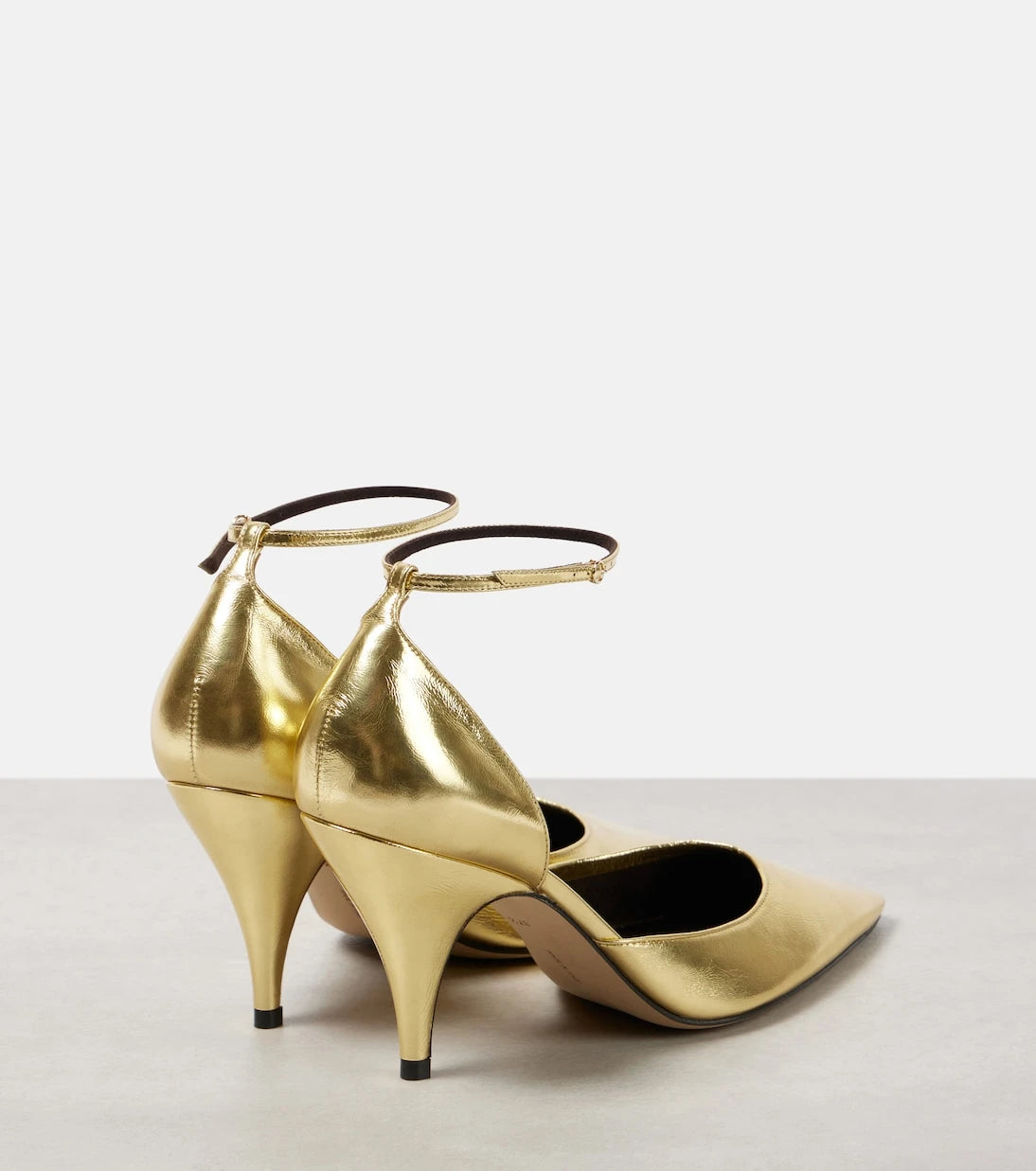 The Row - Liisa metallic leather pumps