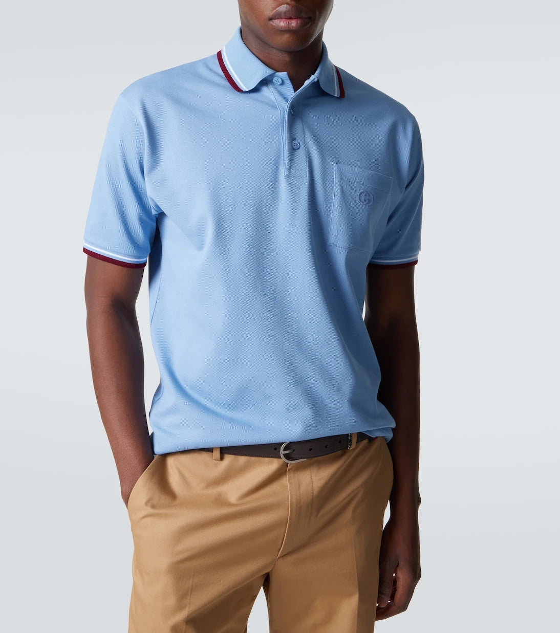 Gucci - Cotton-blend piqué polo shirt