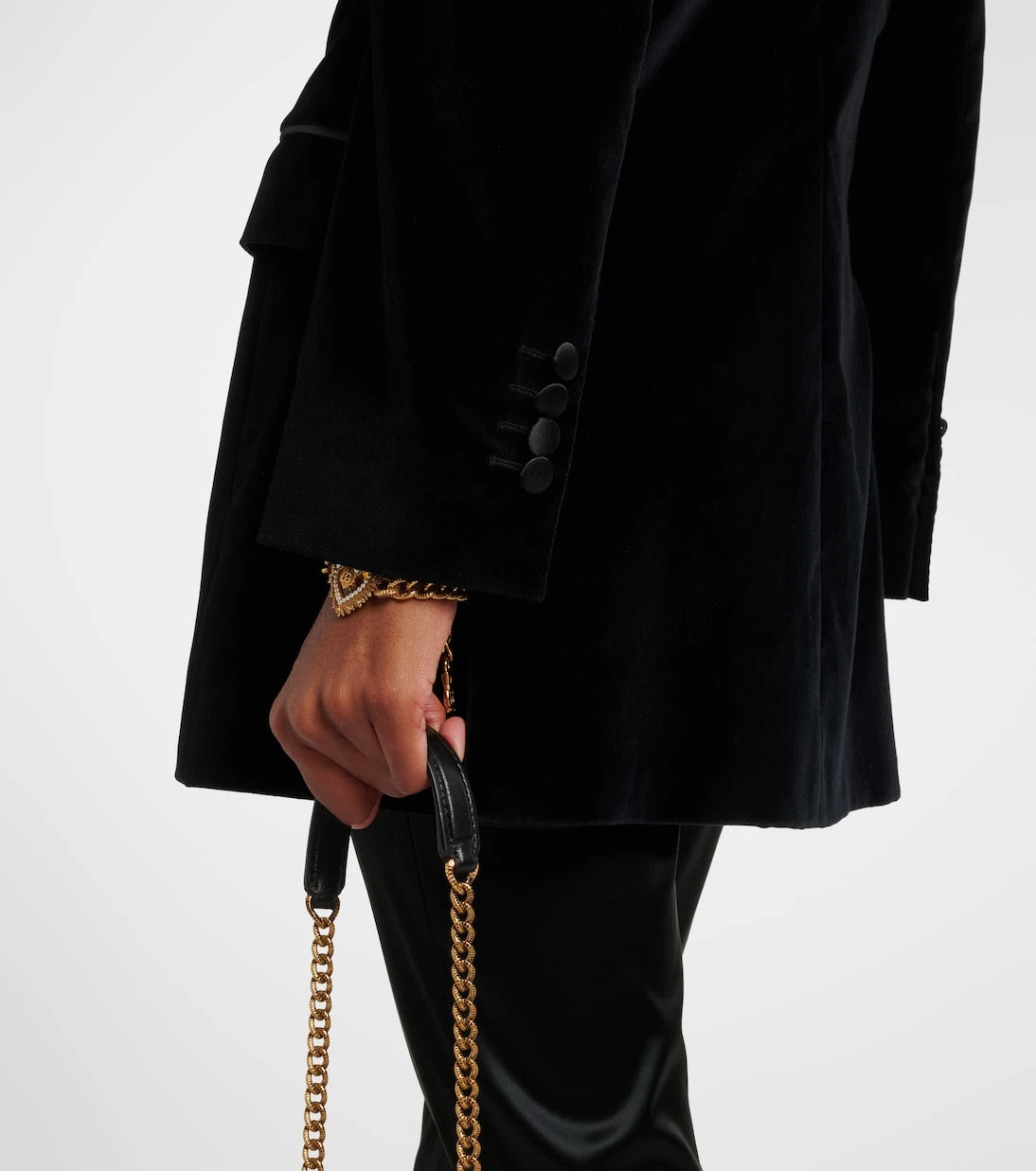 Dolce&Gabbana - Cotton-blend velvet tuxedo jacket
