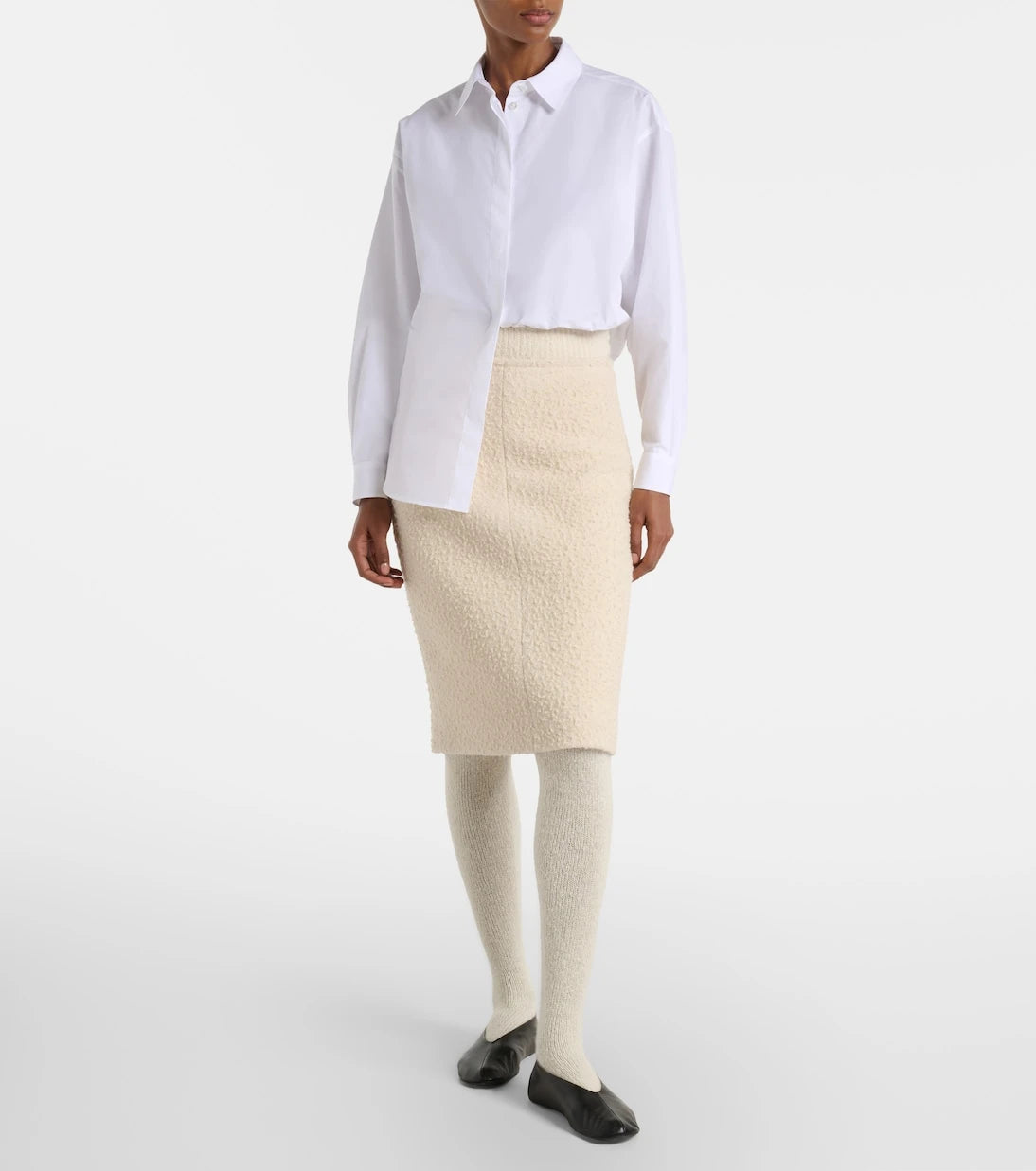The Row - Malva wool midi skirt