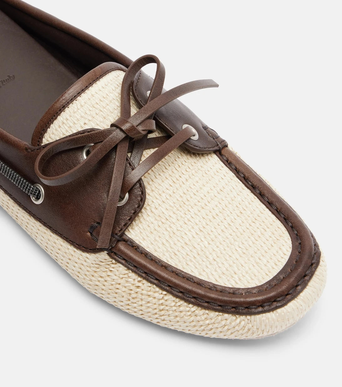 Brunello Cucinelli - Monili canvas mules