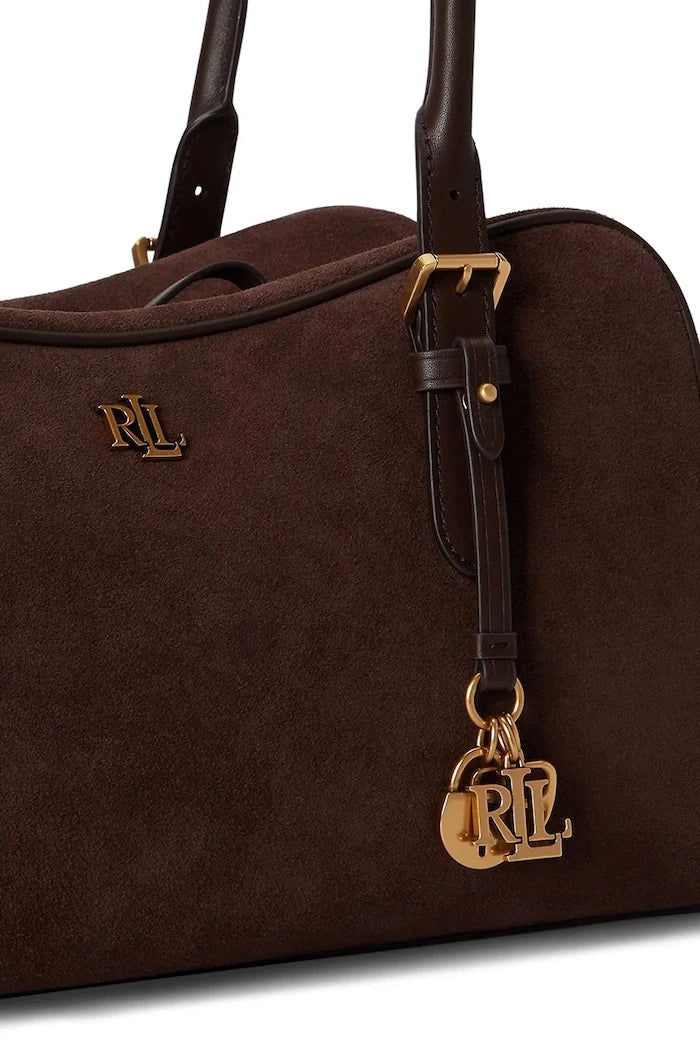 Lauren Ralph Lauren kadın süet baget çanta
