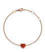 Rose Gold and Carnelian My Happy Hearts Bracelet