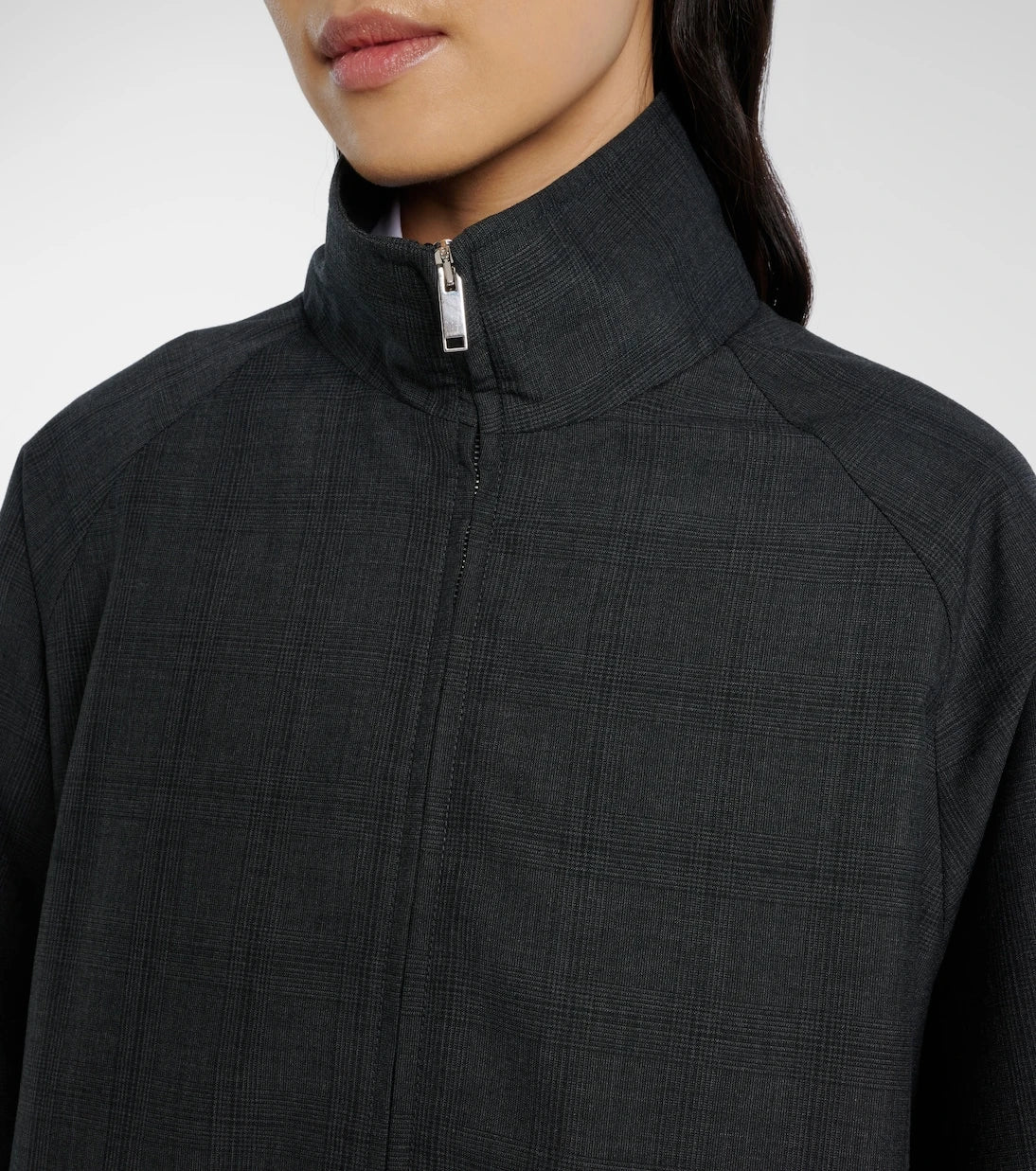 The Frankie Shop - Baxter plaid oversized blouson jacket