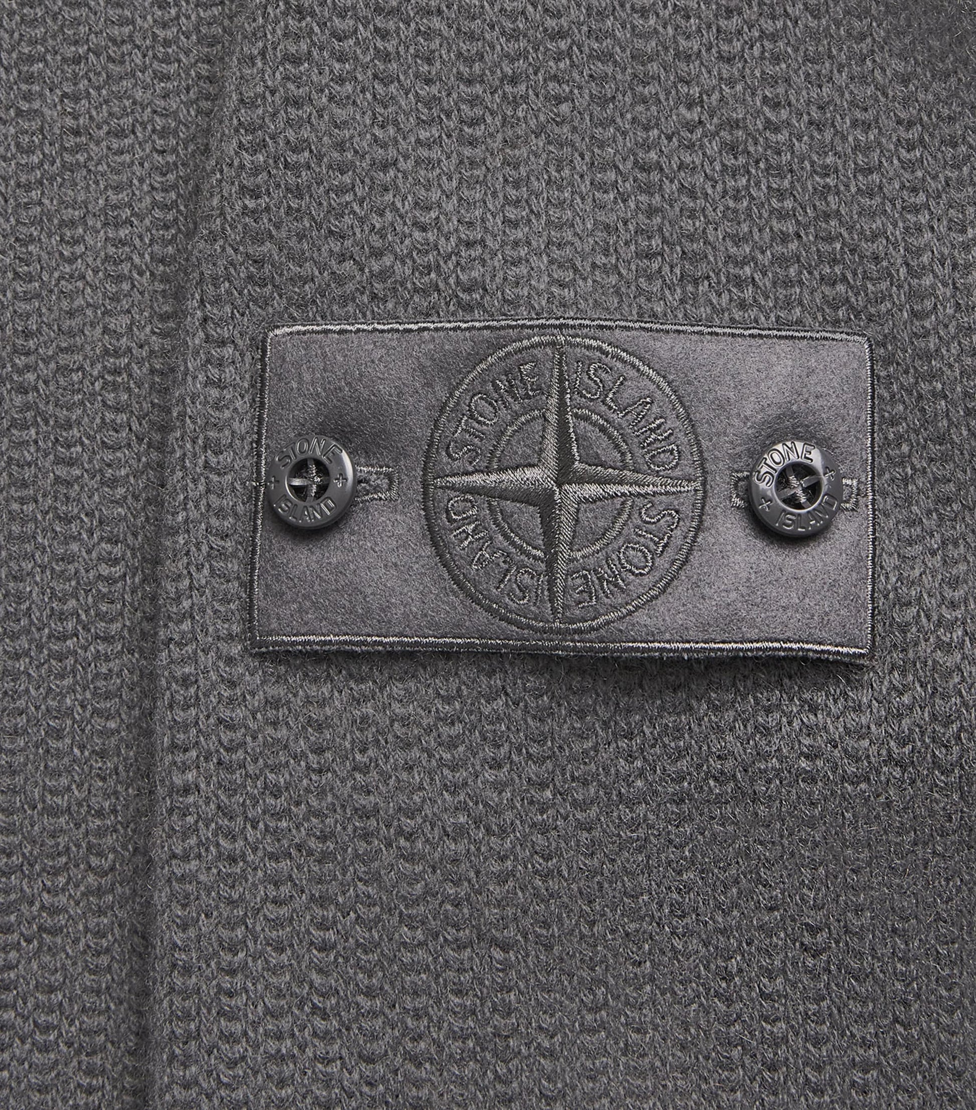 Grey GHOST PIECE Cashmere Crew-Neck Sweater