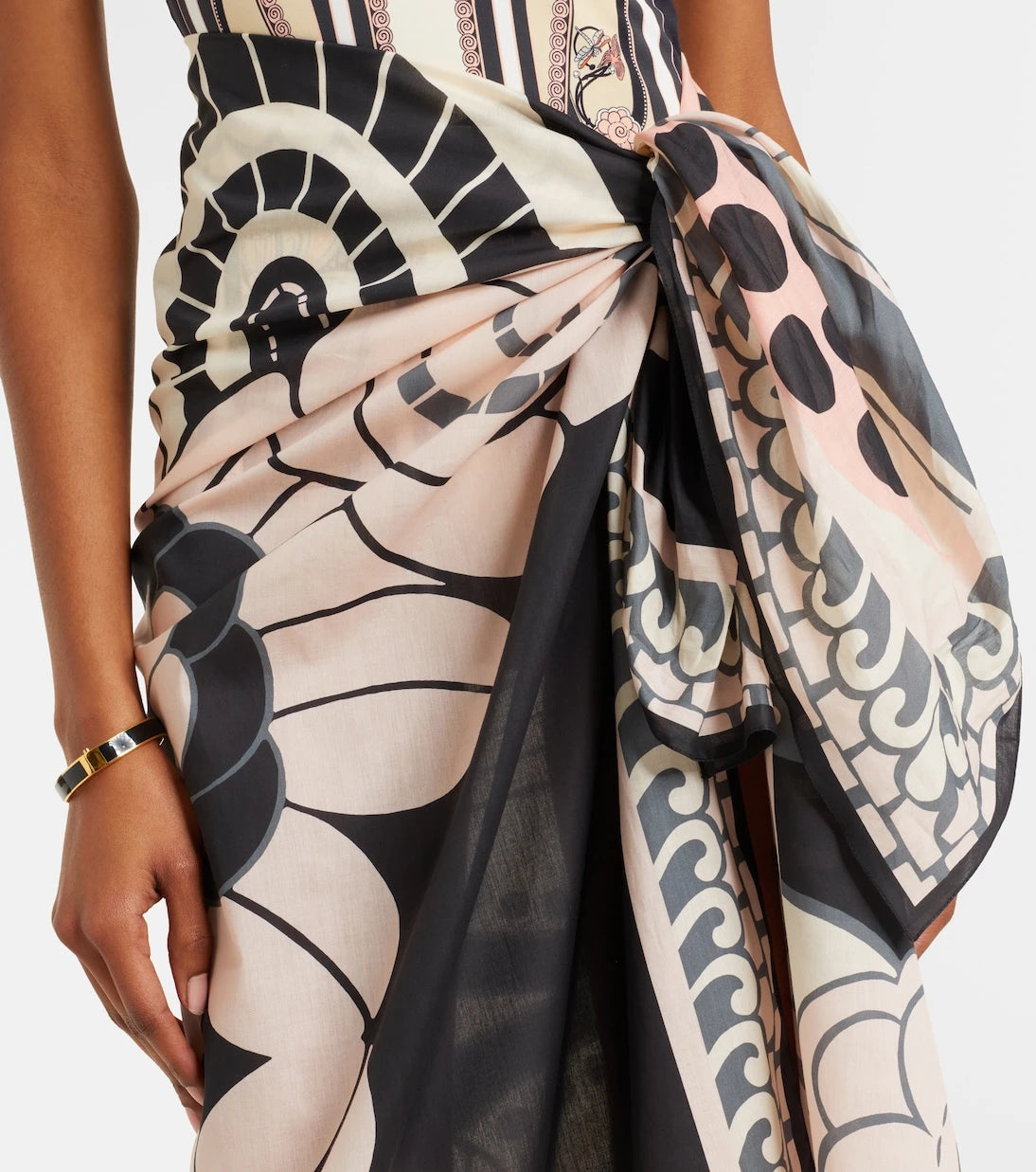 La DoubleJ - Printed cotton beach cover-up