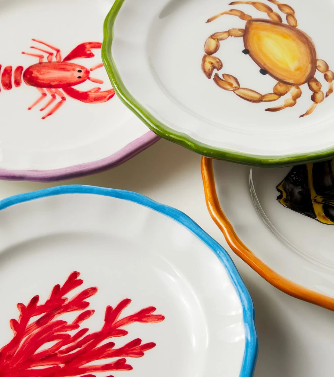 Les-Ottomans - Set of 4 ceramic dessert plates