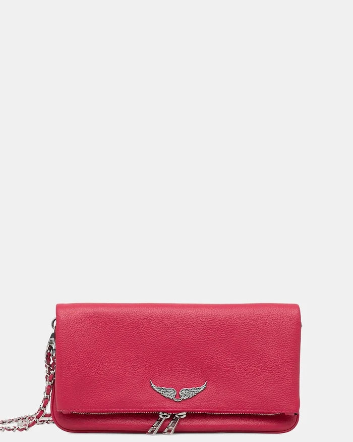Zadig&Voltaire чанта дамска от кожа ROCK GRAINED LEATHER