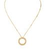 Yellow Gold and Diamond LOVE Necklace