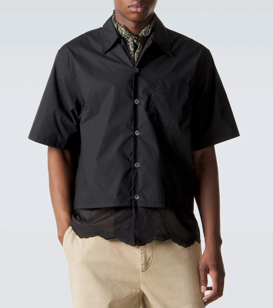 Our Legacy - Embroidered cotton poplin shirt
