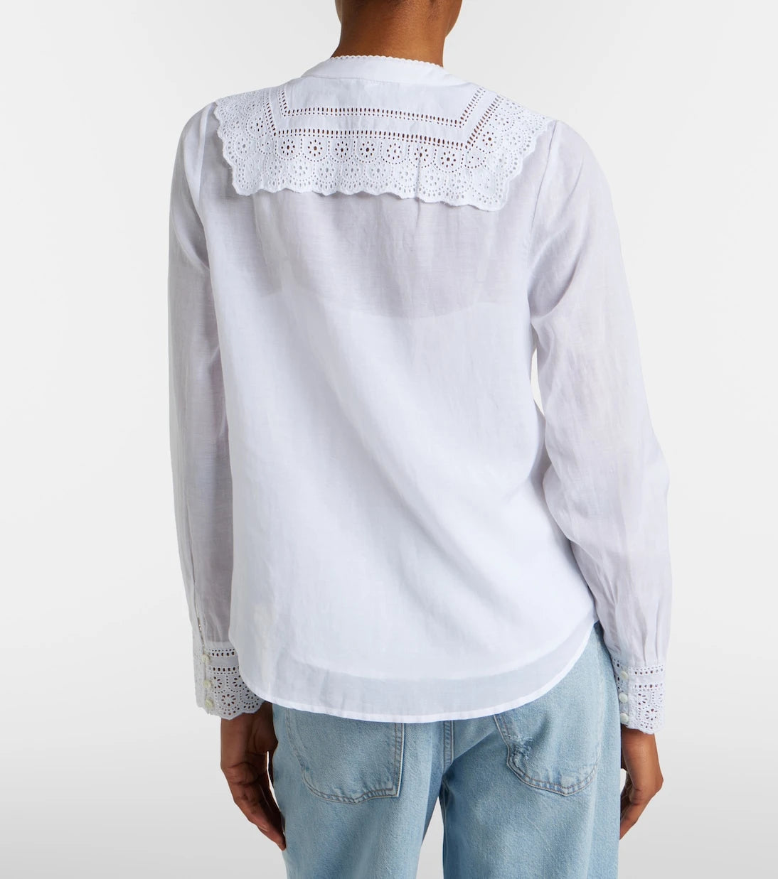 Veronica Beard - Clermont broderie anglaise cotton-blend shirt
