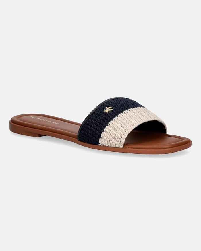 Tommy Hilfiger Kadın Terlik TH FLAT MULE CROCHET