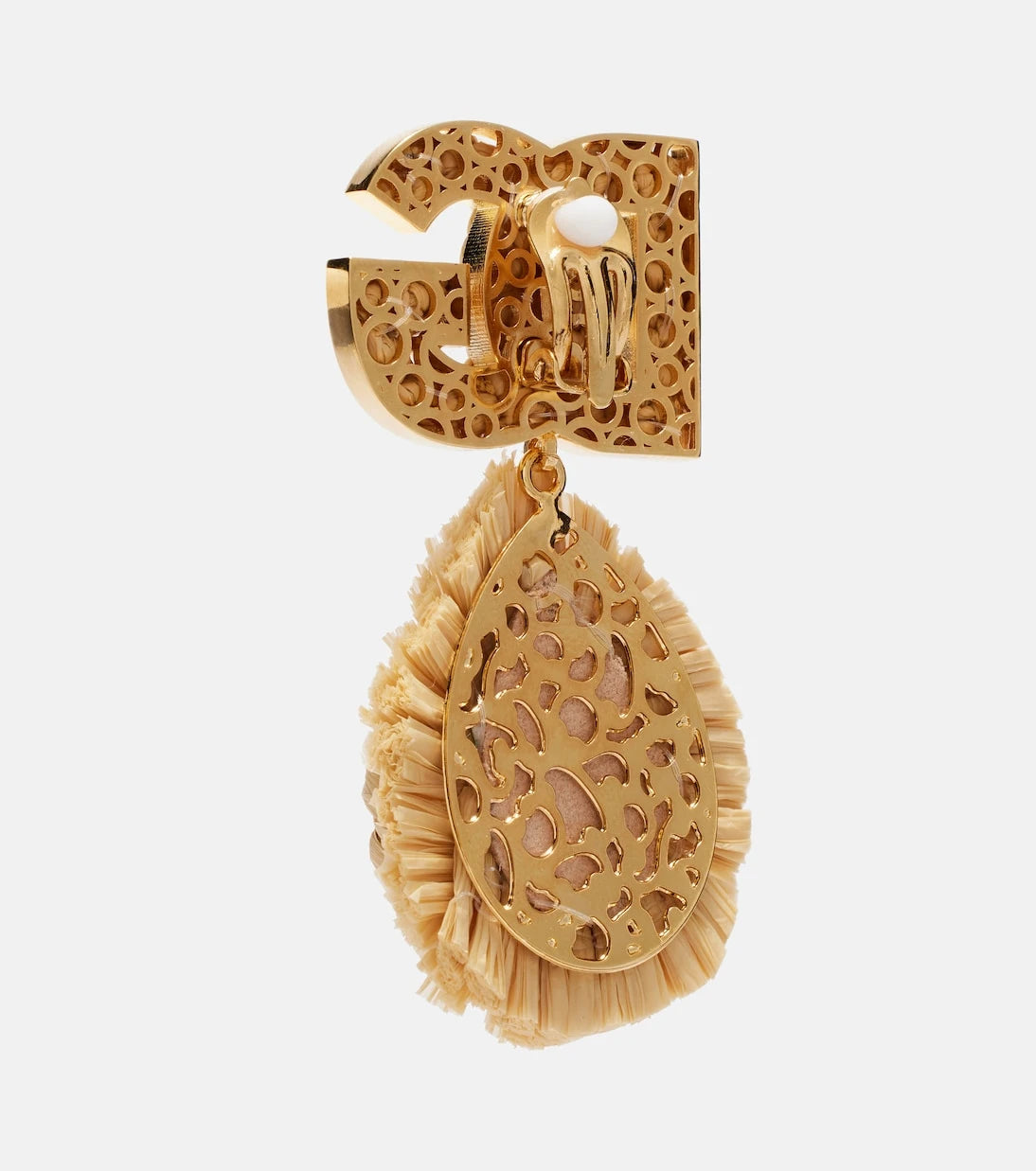 Dolce&Gabbana - DG crystal-embellished clip-on earrings