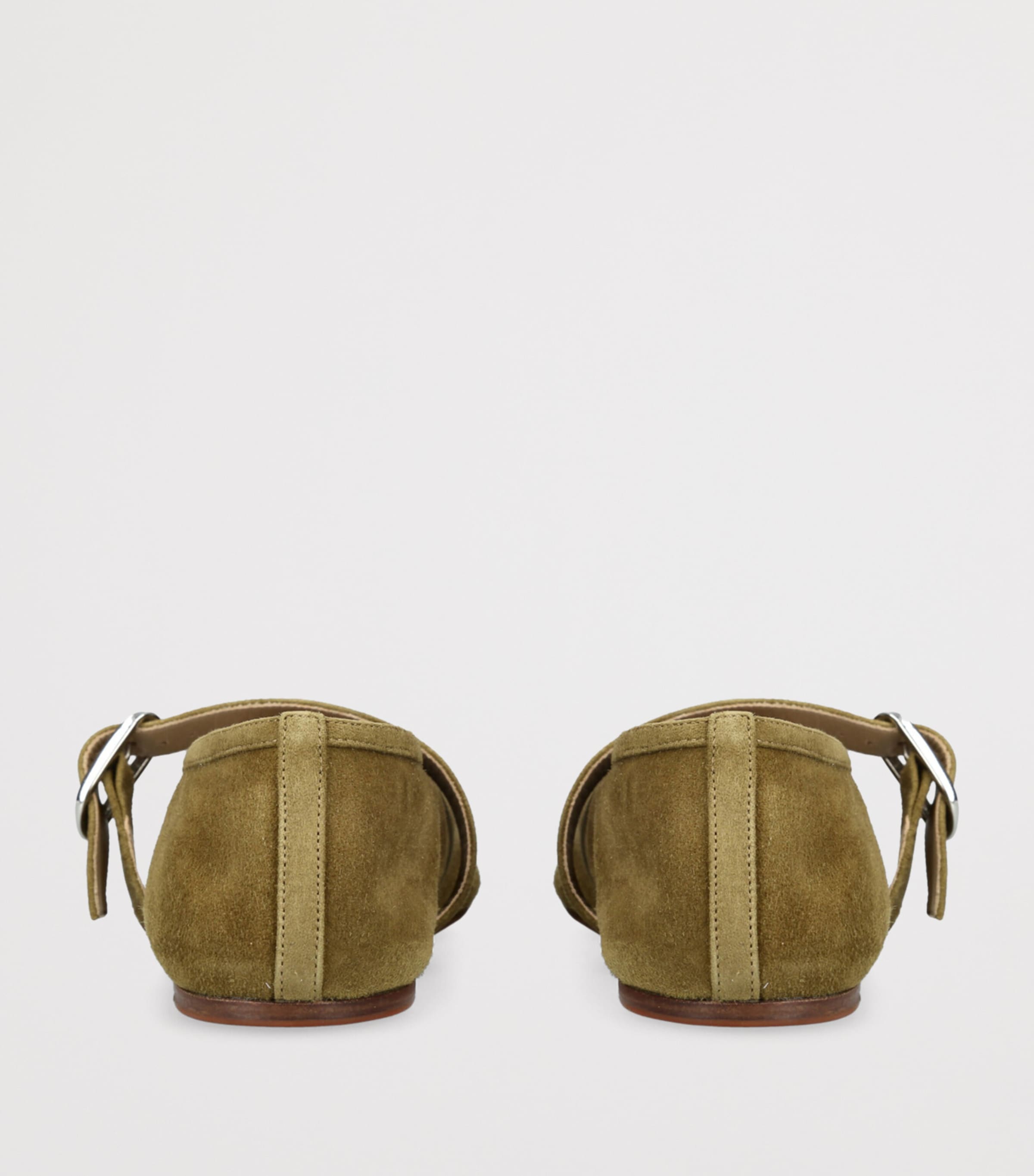 Le Monde Beryl Green Suede Stella Ballet Flats