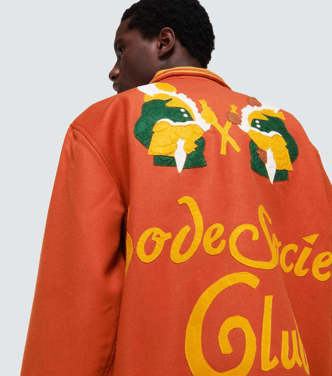 Bode - Society Club wool blouson jacket