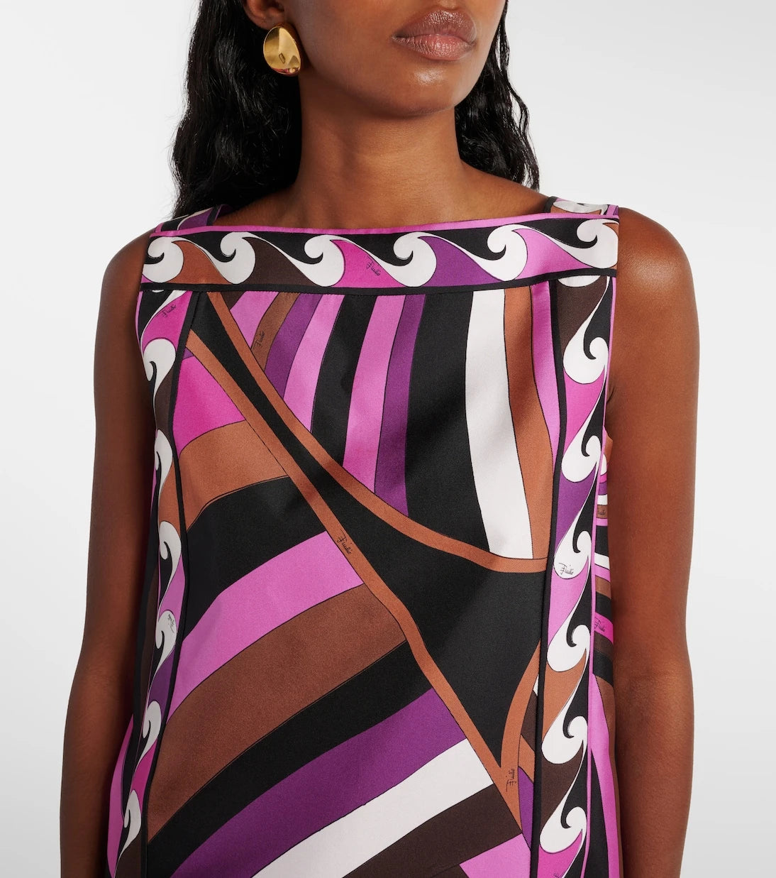 Pucci - Iride silk twill minidress