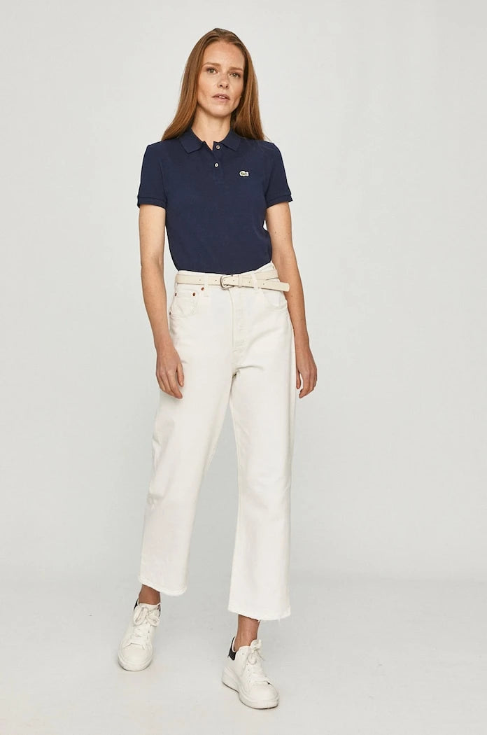 Lacoste Pamuklu Kadın Yakalı Tişört