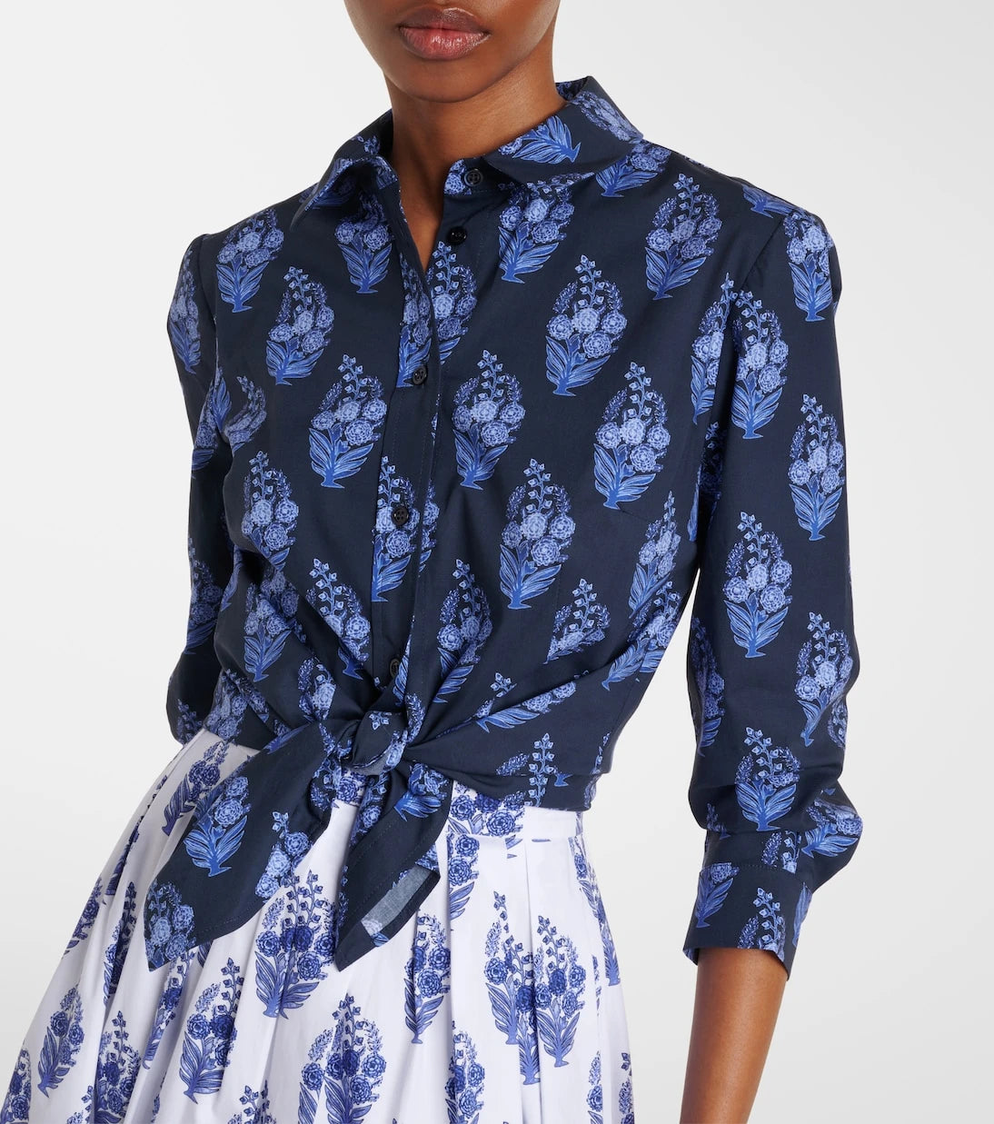 Carolina Herrera - Icon floral cotton-blend shirt