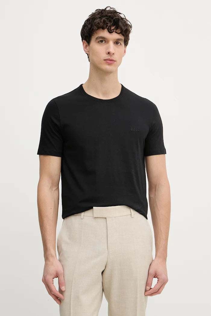 BOSS тениска мъжка от памук TShirtRN 3P Classic 3 броя
