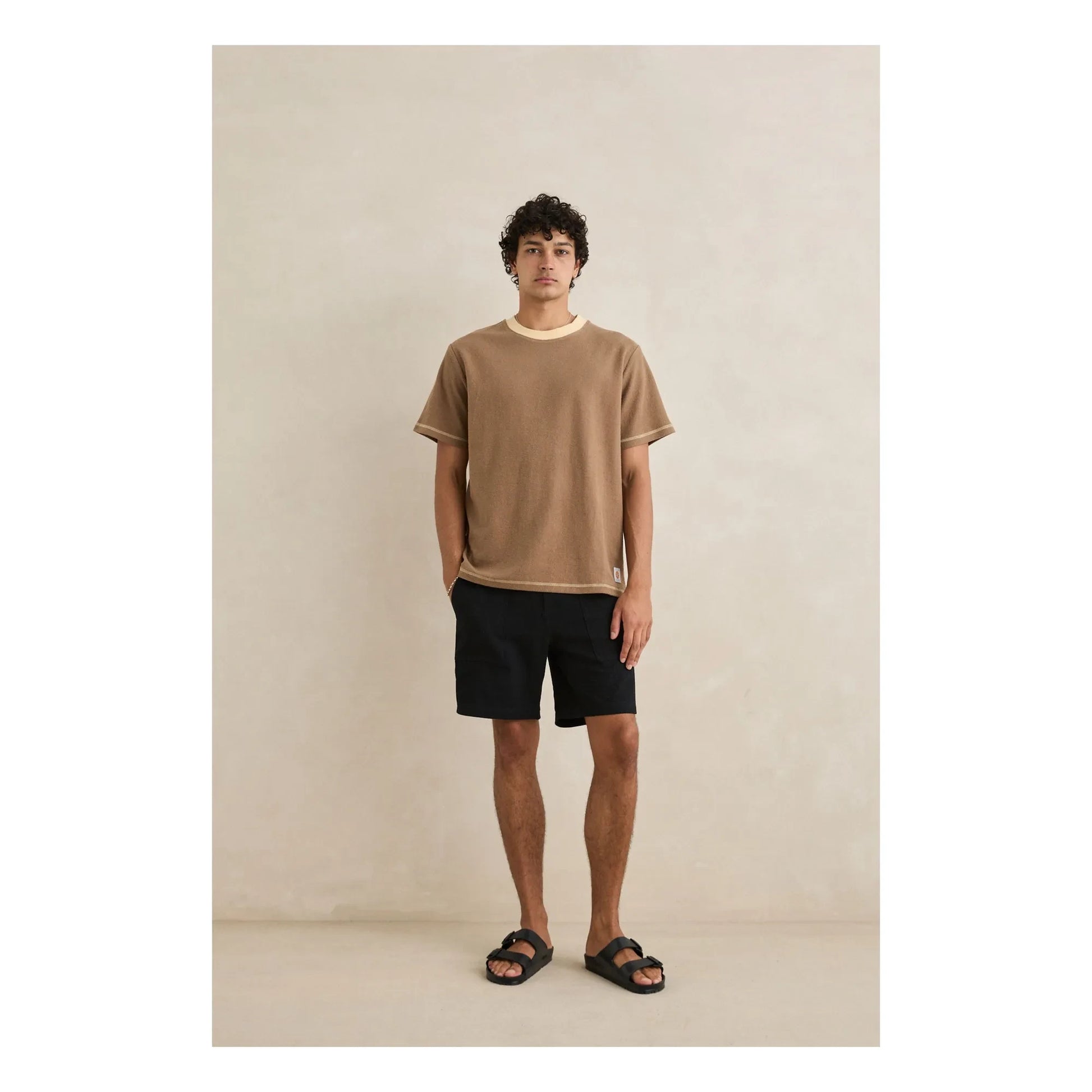 Rhythm - Contrast Vintage T-shirt | Brown