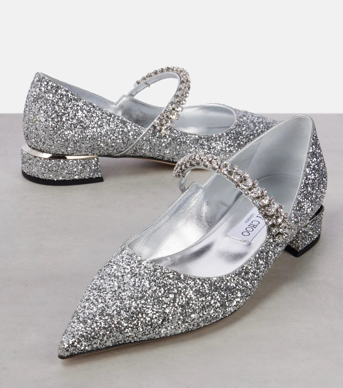 Jimmy Choo - Bing 25 embellished Mary Jane pumps