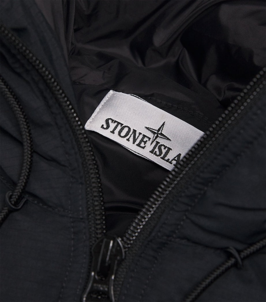 Black Ripstop Down Puffer Jacket