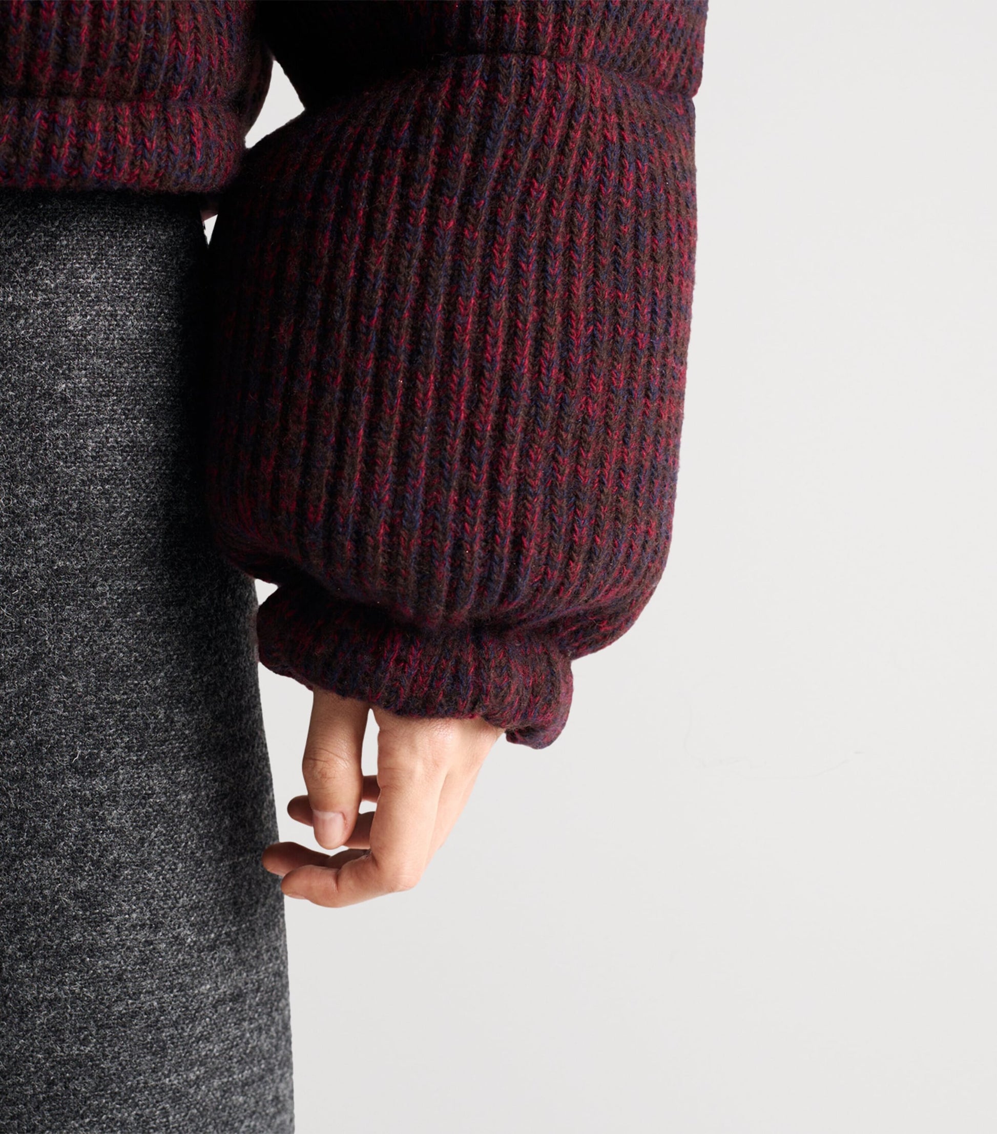 Prada Brown Wool-Cashmere Down Jacket