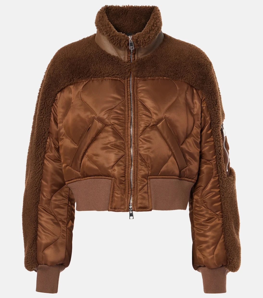 Blancha - Quilted shearling bomber jacket