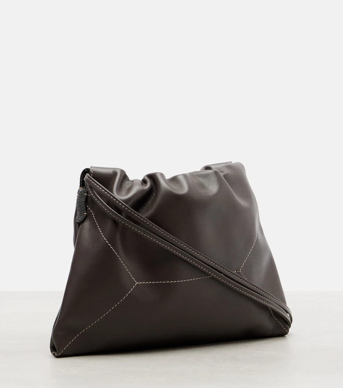 Brunello Cucinelli - Mini leather crossbody bag