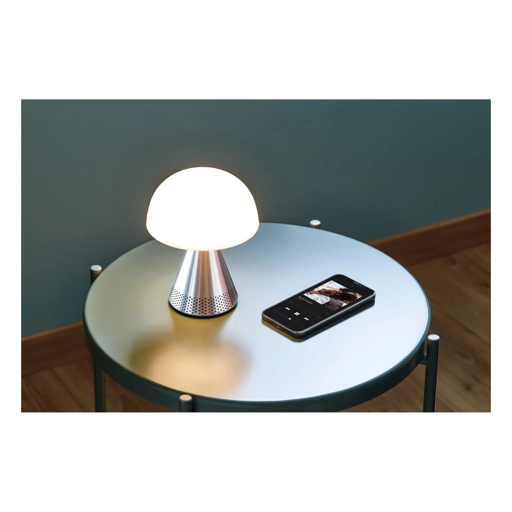 Lexon - Mina Audio Table Lamp | Aluminium