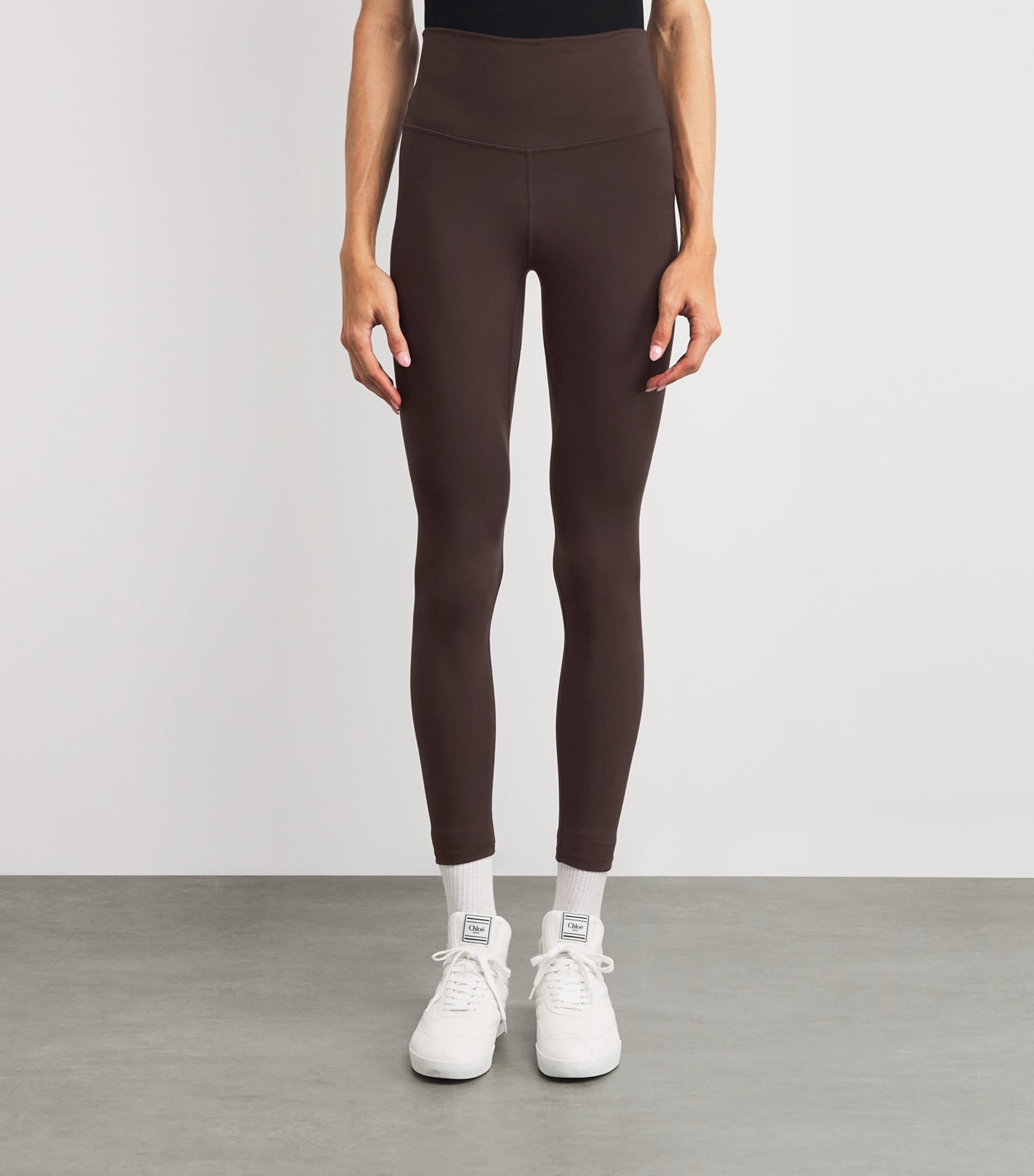 Varley Brown FreeSoft High-Rise Sports Leggings