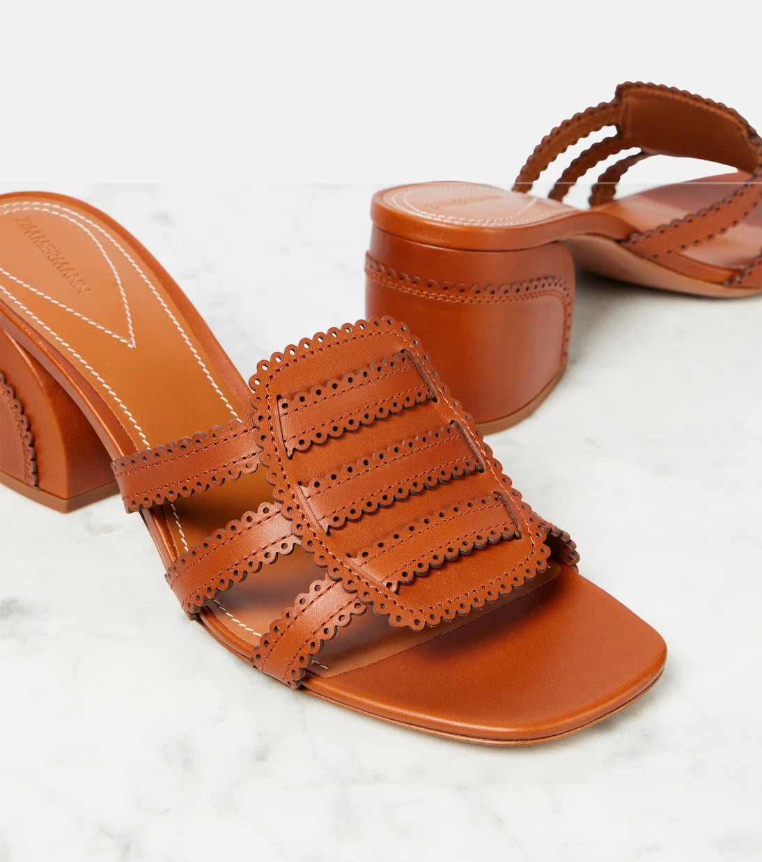 Zimmermann - Goldie 65 leather mules