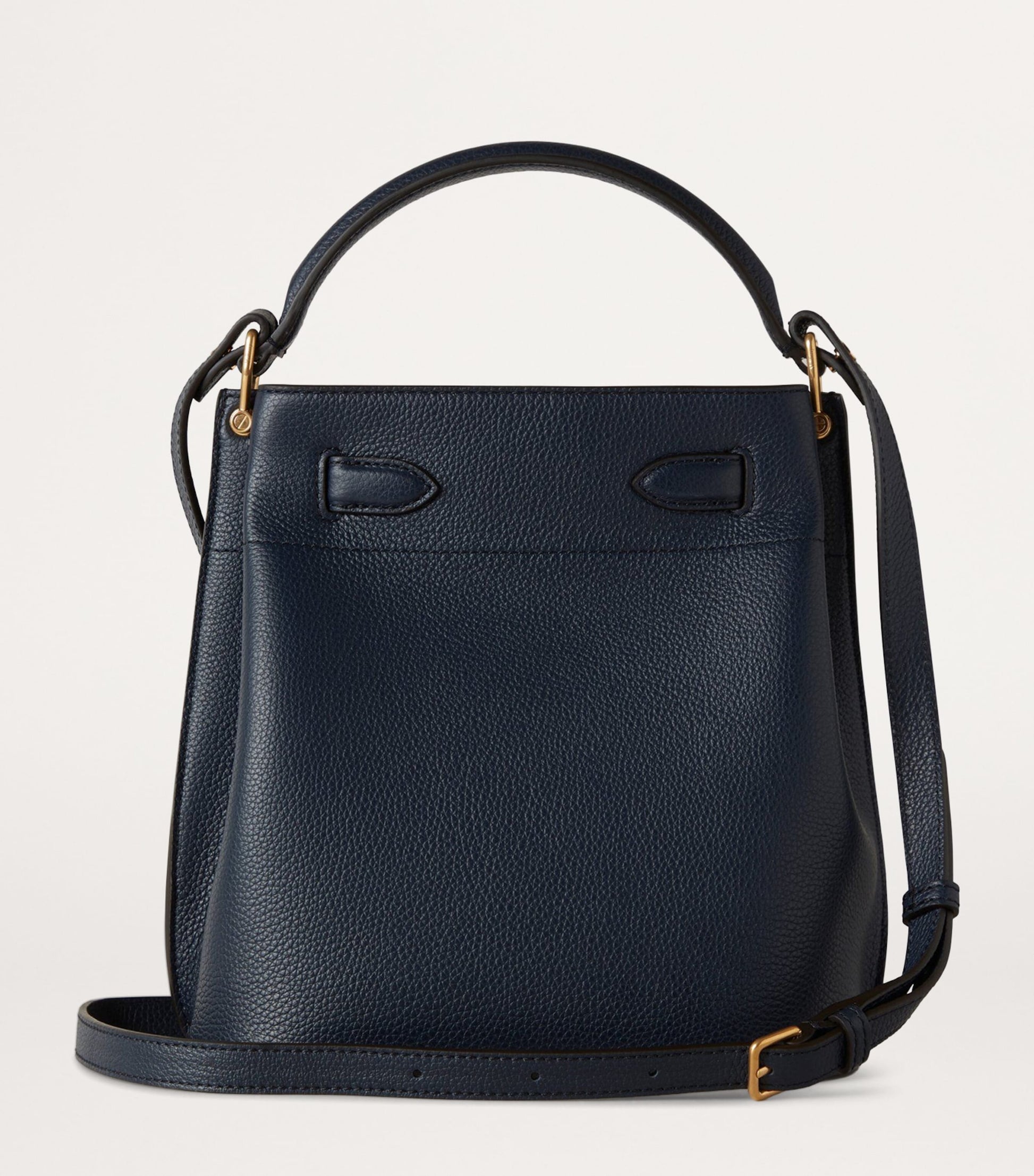 Mulberry Blue Leather Islington Bucket Bag