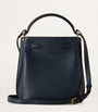 Blue Leather Islington Bucket Bag