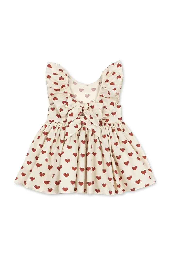 Konges Sløjd рокля от памук CIANNA BOW DRESS GOTS