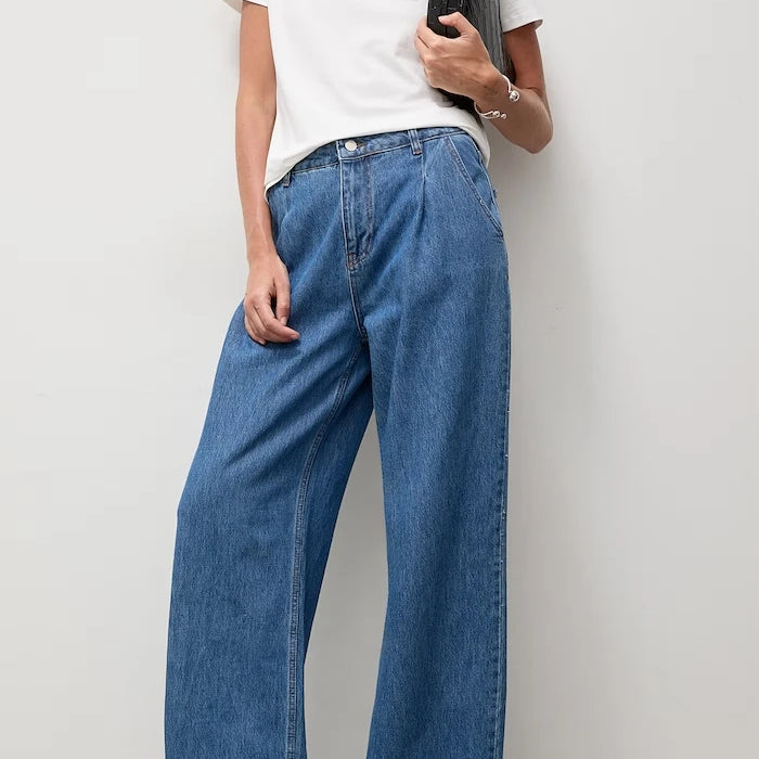 Answear.LAB wide leg kadın jean pantolon